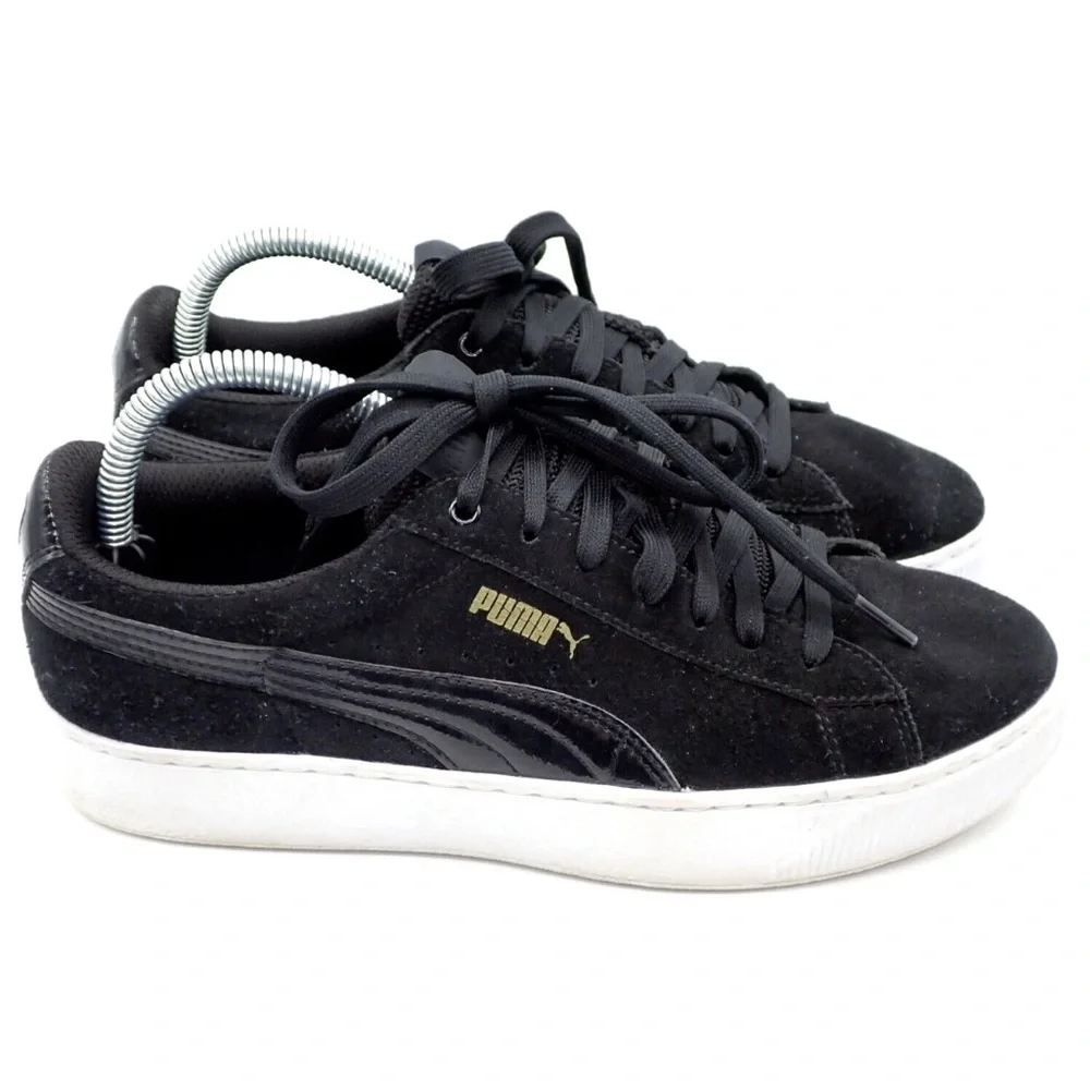 Puma Vikky Skate Platform Shoes Women’s Size 9.5 Black Sneakers